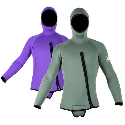 JMJ Wetsuits Attached Hood Beavertail Jacket