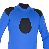 Gun pad on the chest of a wetsuit by JMJ Wetsuits