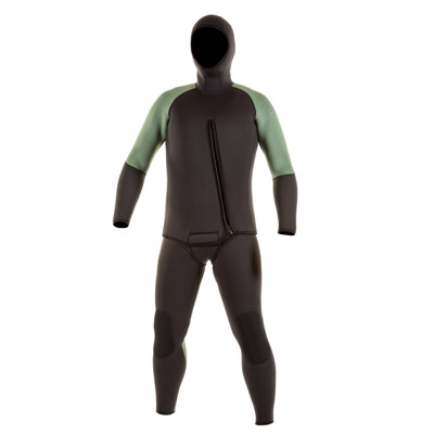 JMJ Wetsuits Farmer John & Attached Hood Beavertail Jacket Combo