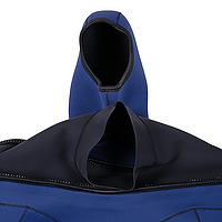 Detail view of the upper interior of a JMJ One Piece Fullsuit with attached hood
