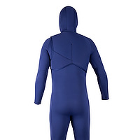 Back view of a male navy JMJ No-zip fullsuit