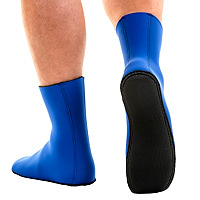 JMJ Knobby Sole Boot in blue showing sole