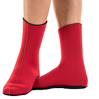 JMJ Knobby Sole Boot in red