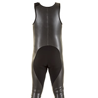 Back view of the JMJ Smoothie Farmer John wetsuit