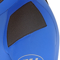 Shoulder pad on a wetsuit by JMJ Wetsuits